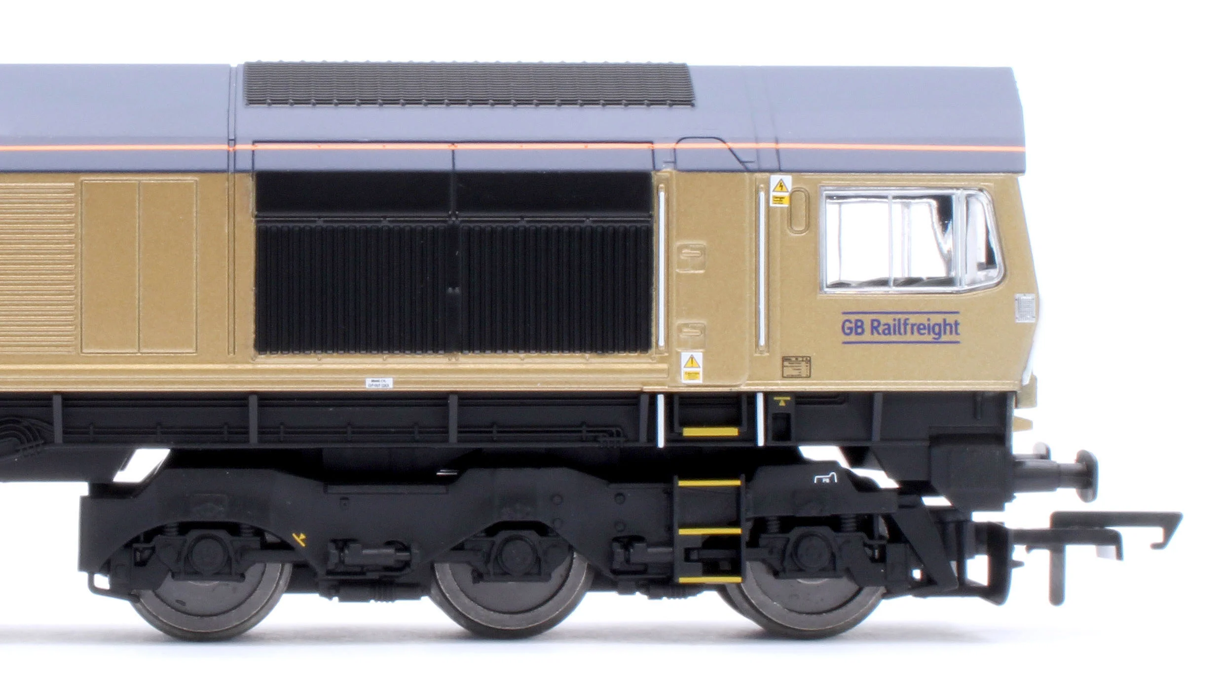 R30461 RailRoad GB Railfreight Class 66 Co-Co Drax 50th Anniversary Gold 66301 ‘Drax Power Station 50’ Diesel Locomotive - Image 12