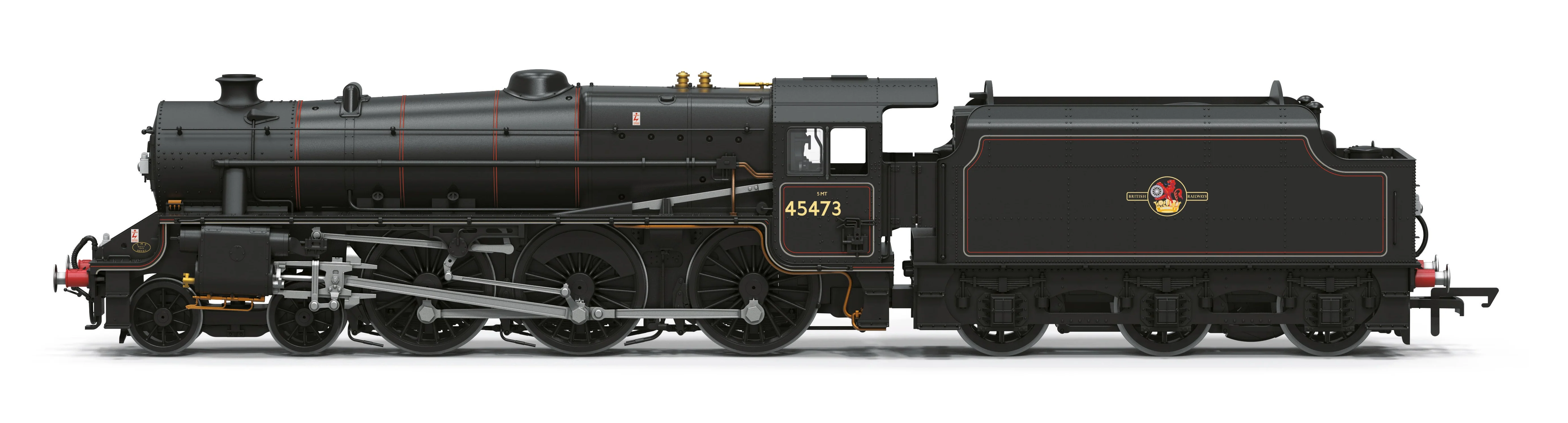 R30475SS Class 5MT 'Black Five' 4-6-0 BR Black Late Crest 45473 Steam Locomotive - DCC Sound & Smoke