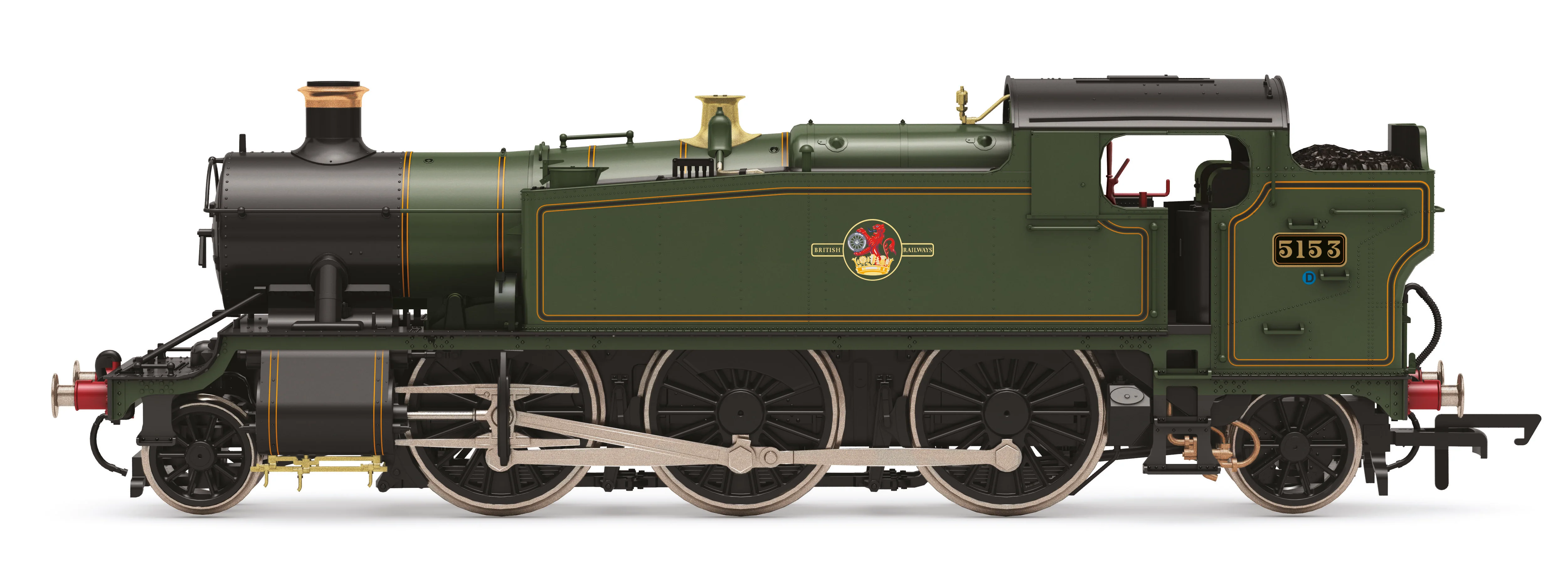 R30509 Class 51xx 'Large Prairie' 2-6-2T BR Green Late Crest 5153 Steam Locomotive