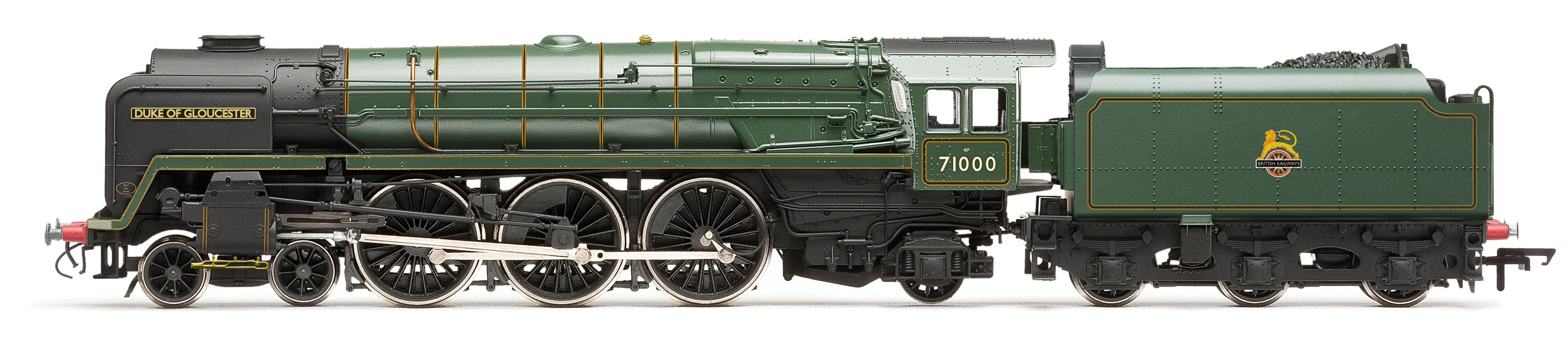 R30520TXS RailRoad Class 8P 4-6-2 BR Green Early Emblem 71000 'Duke of Gloucester' Steam Locomotive - DCC Sound
