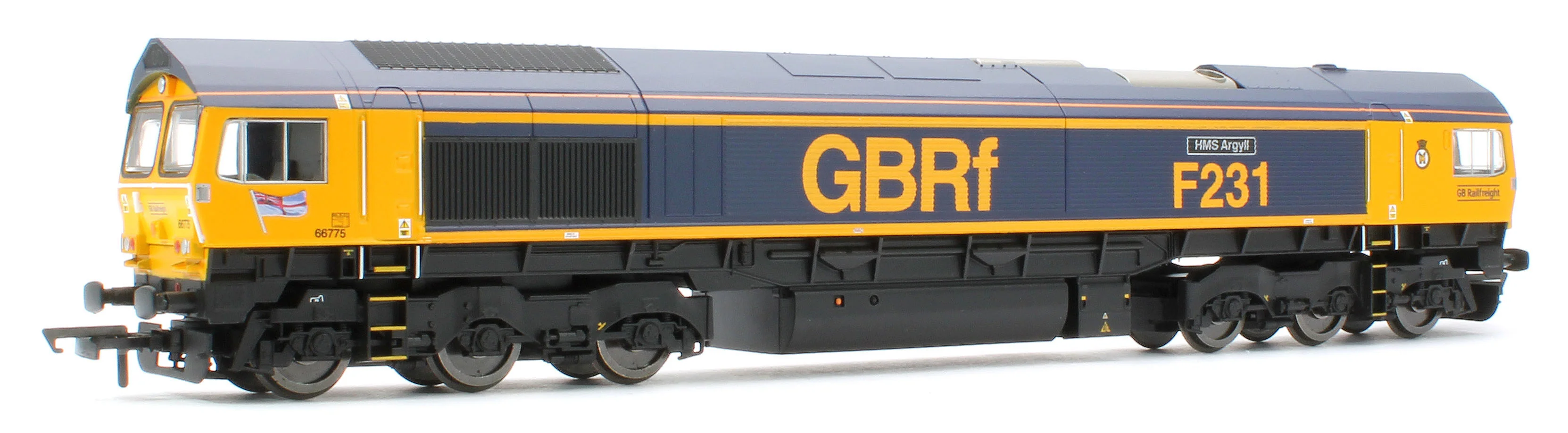 R30534 RailRoad GBRf Class 66 HMS Argyll 66775 Diesel Locomotive - Image 4