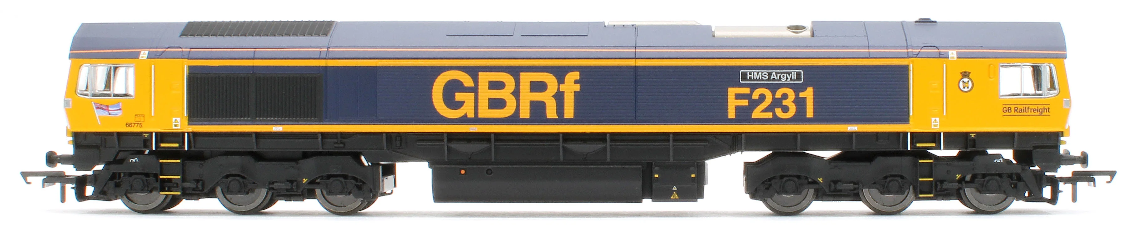 R30534 RailRoad GBRf Class 66 HMS Argyll 66775 Diesel Locomotive - Image 5