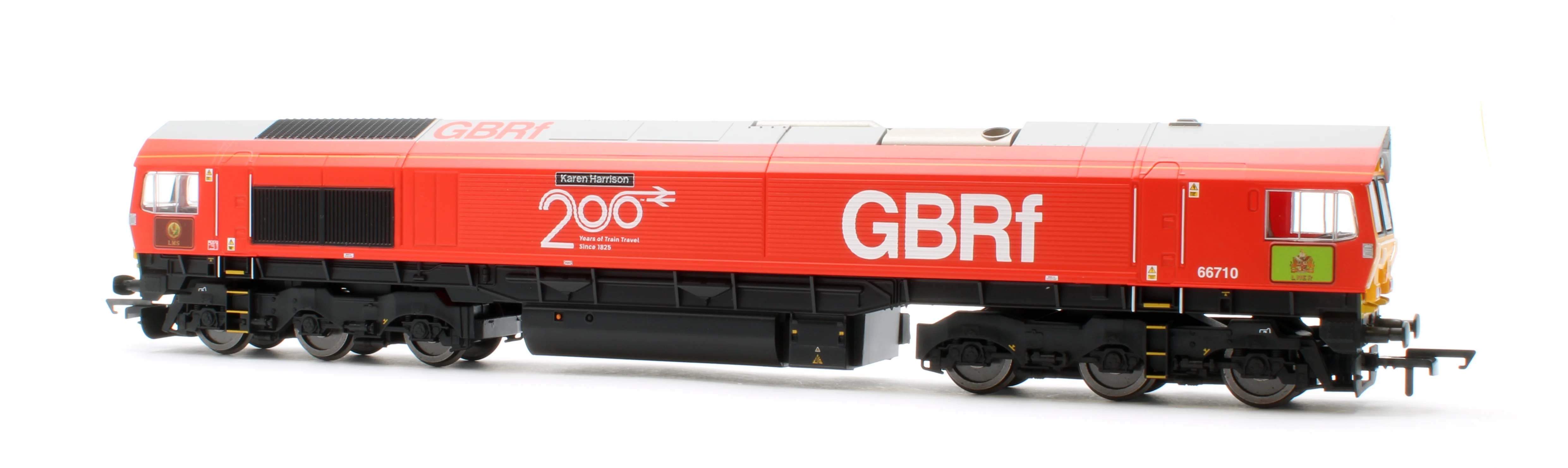 R30549 RailRoad Plus GBRf Class 66 Railway 200 'Karen Harrison' 66710 Diesel Locomotive - Image 3