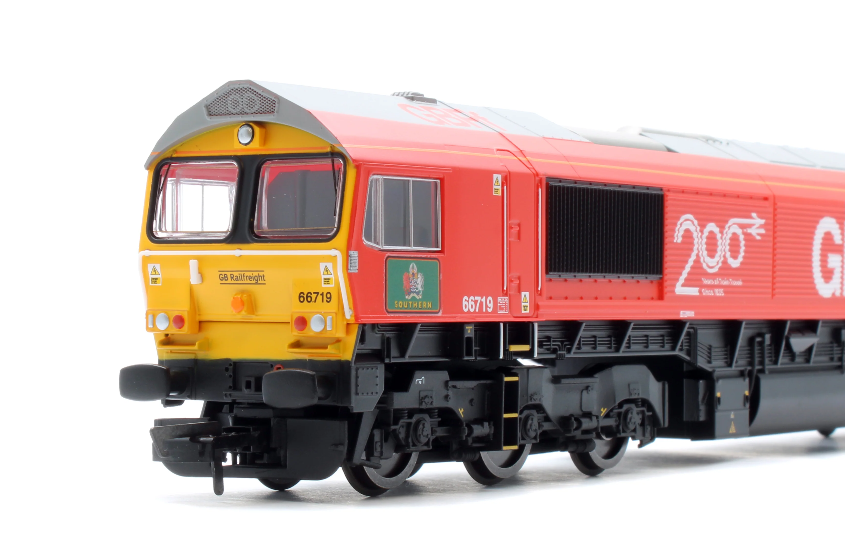 R30550 RailRoad Plus GBRf Class 66 Railway 200 'Michael Portillo' 66719 Diesel Locomotive - Image 8