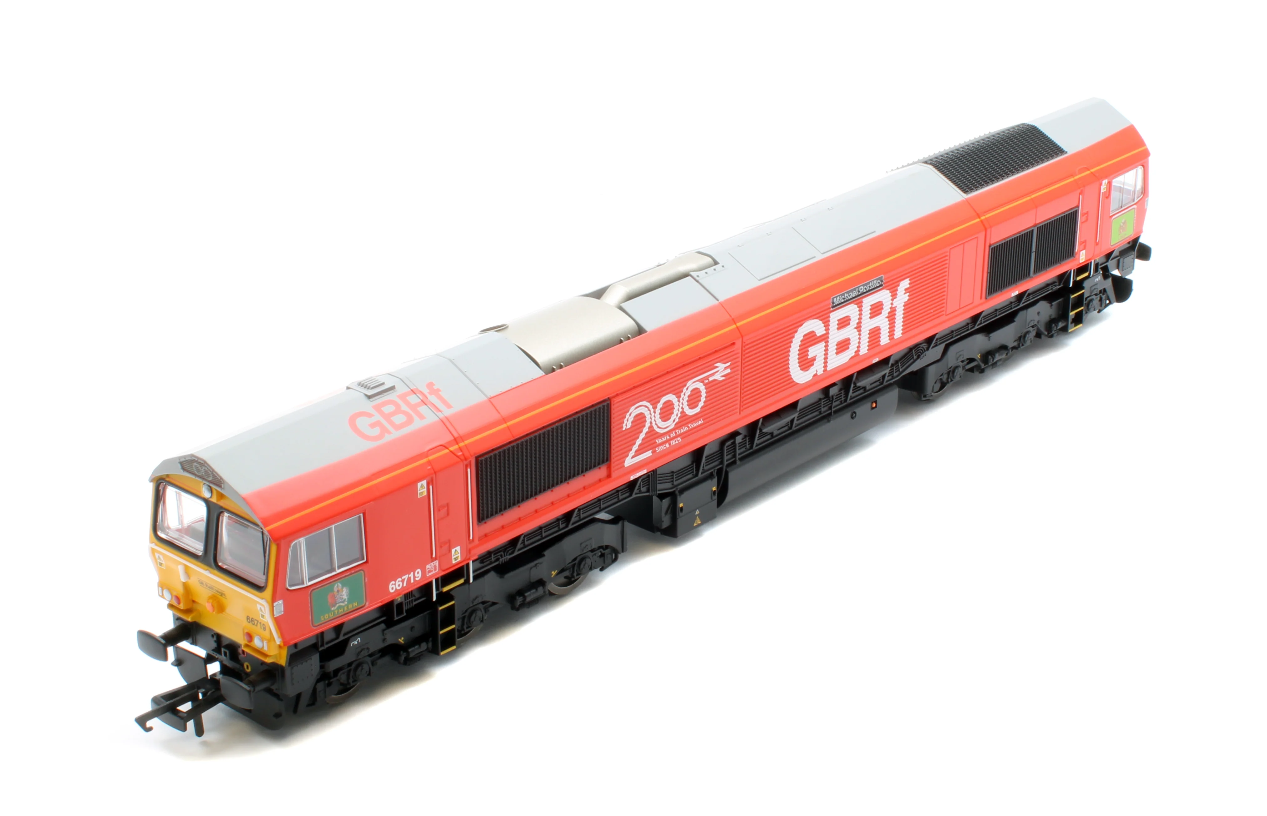 R30550TXS RailRoad Plus GBRf Class 66 Railway 200 'Michael Portillo' 66719 Diesel Locomotive - DCC Sound - Image 9