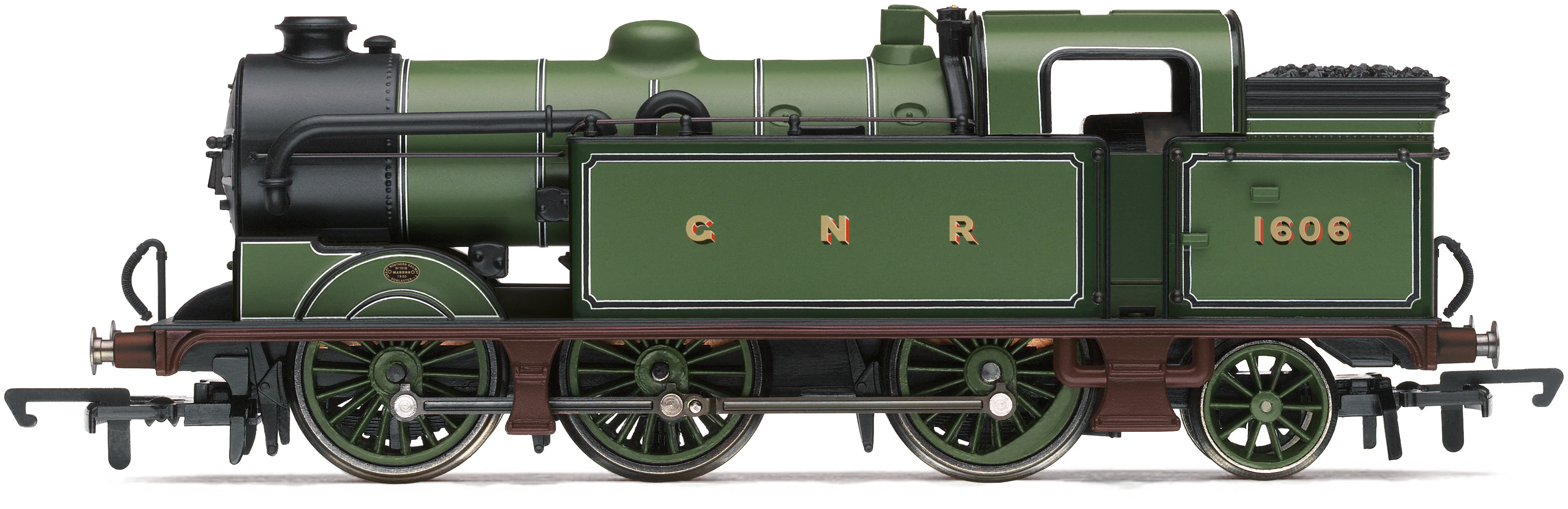 R30557 RailRoad Class N2 0-6-2T GNR Green 1606 Steam Locomotive