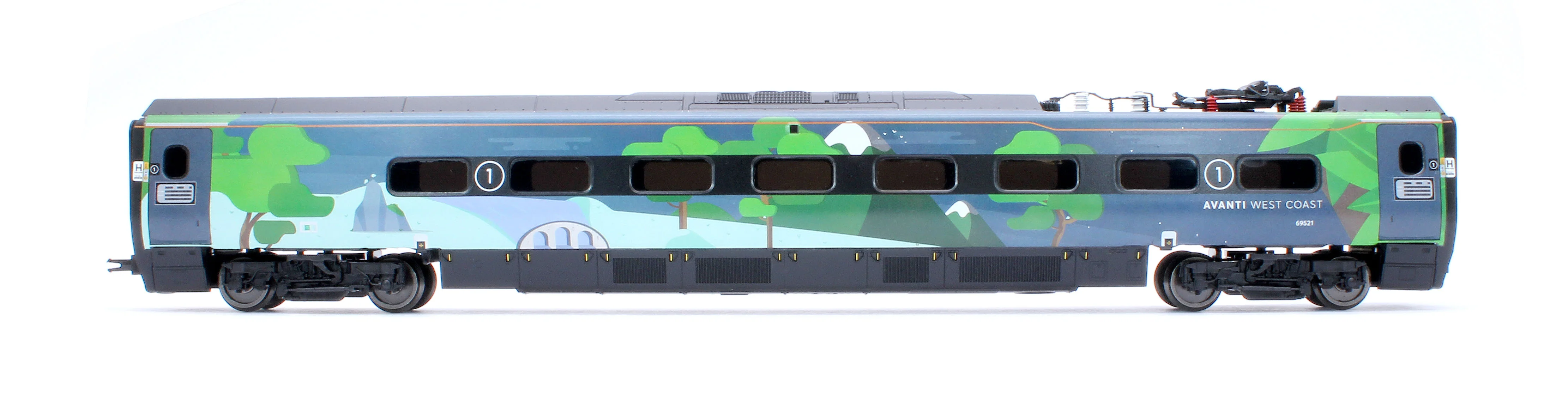 R40451 Avanti West Coast Class 390 Climate change Livery Coach Pack 1 69421 + 65321 - Image 5