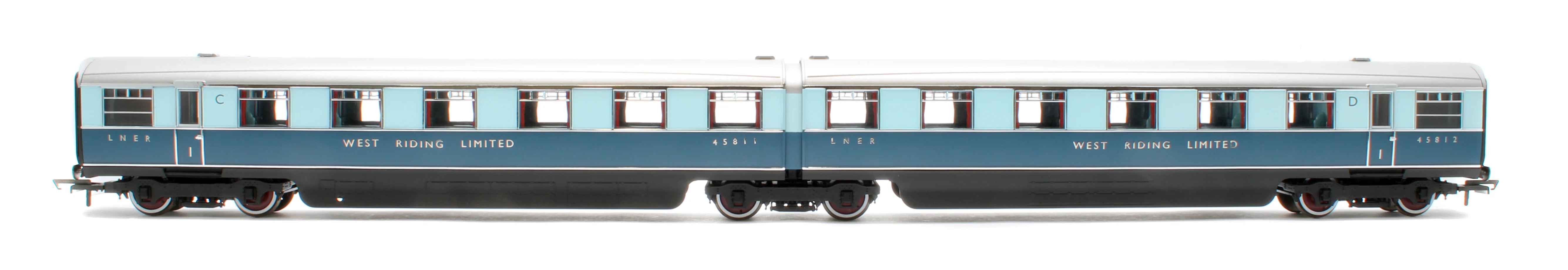 R40478 LNER West Riding Limited Double Open First Articulated Coach Pack - Image 2