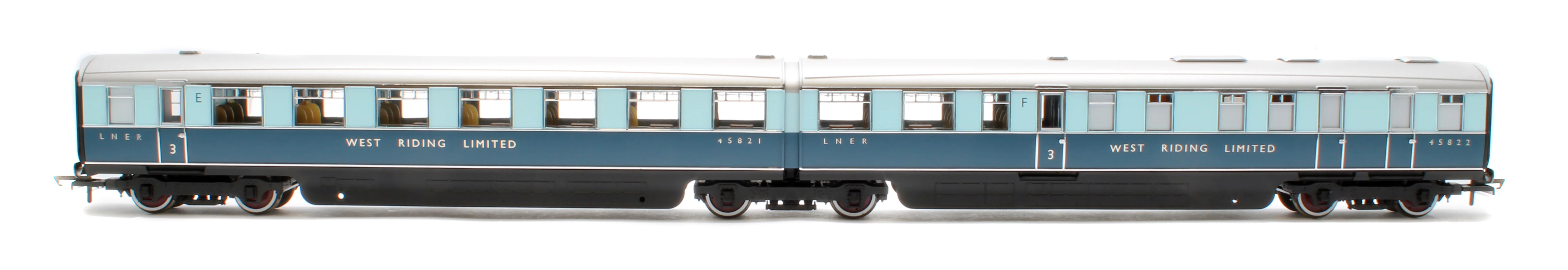 R40479 LNER West Riding Limited Open Third & Kitchen Third Articulated Coach Pack - Image 2