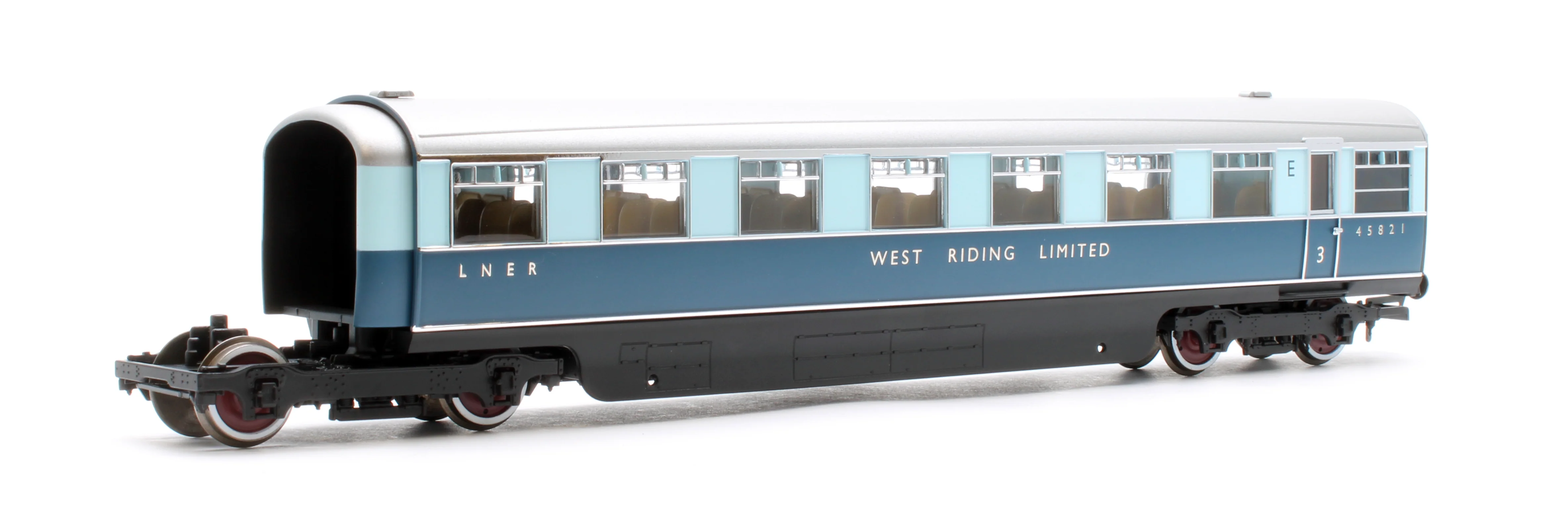 R40479 LNER West Riding Limited Open Third & Kitchen Third Articulated Coach Pack - Image 6