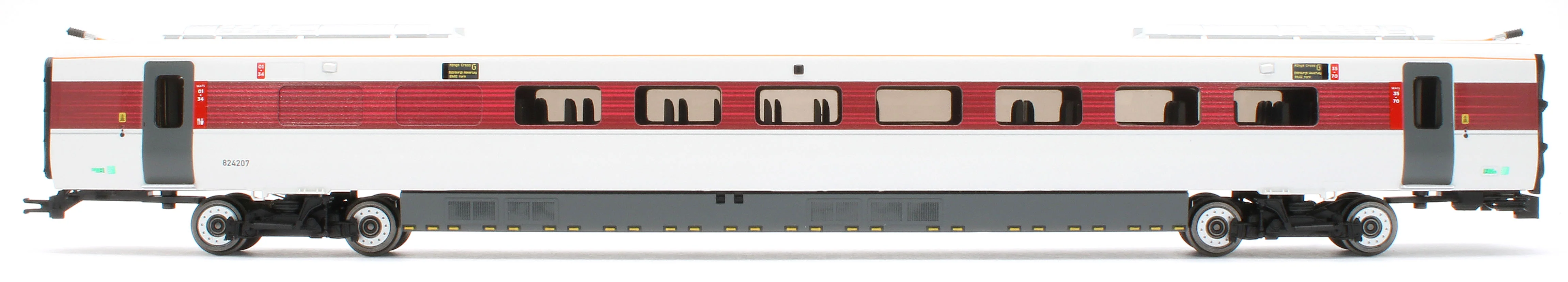 R40493 LNER Azuma Class 801/2 Railway 200 4 Car Coach Pack - Image 8