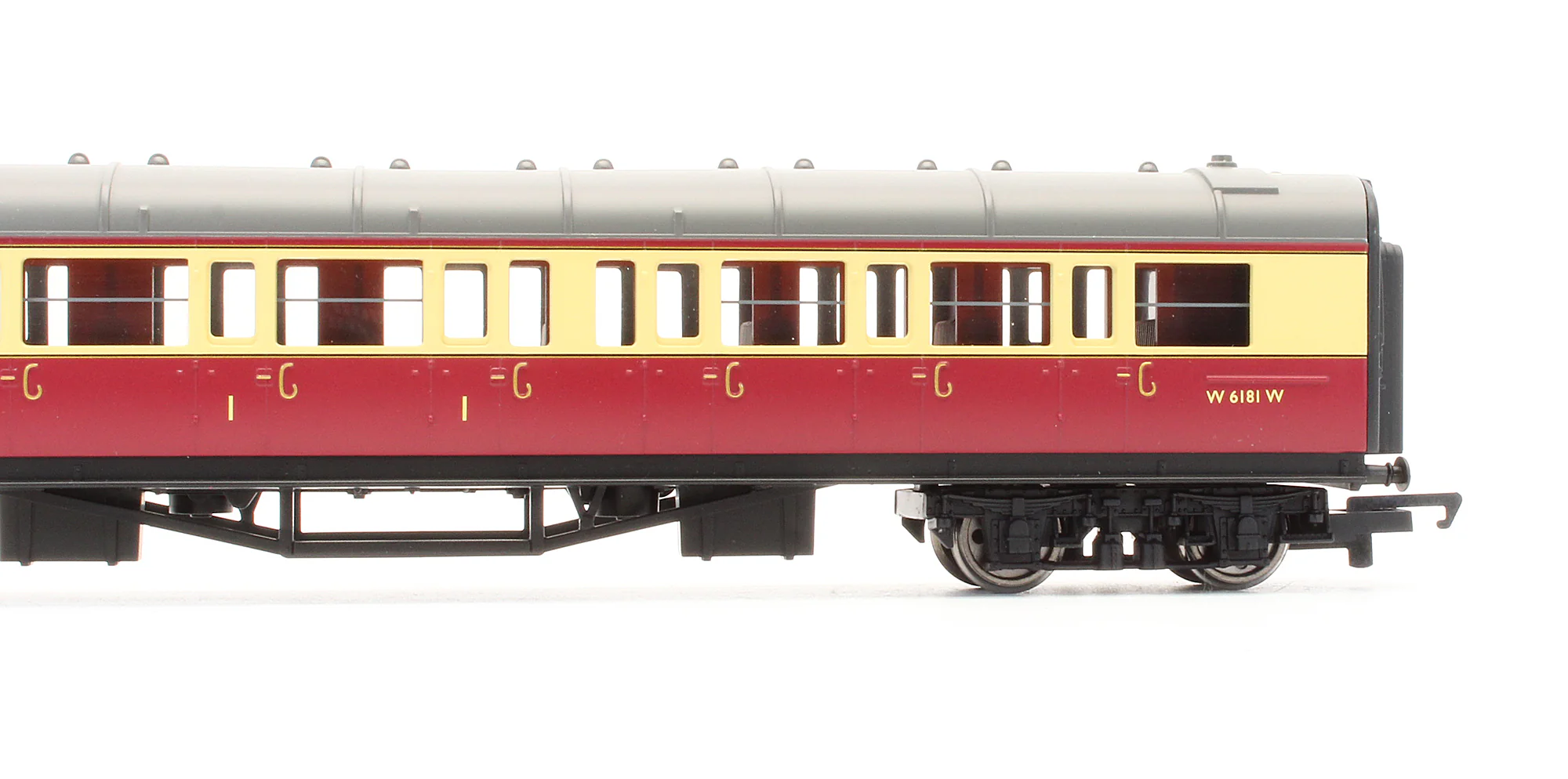 Pre-Owned BR (Ex-GWR) Crimson & Cream Composite Coach 'W 6181 W' - Image 3