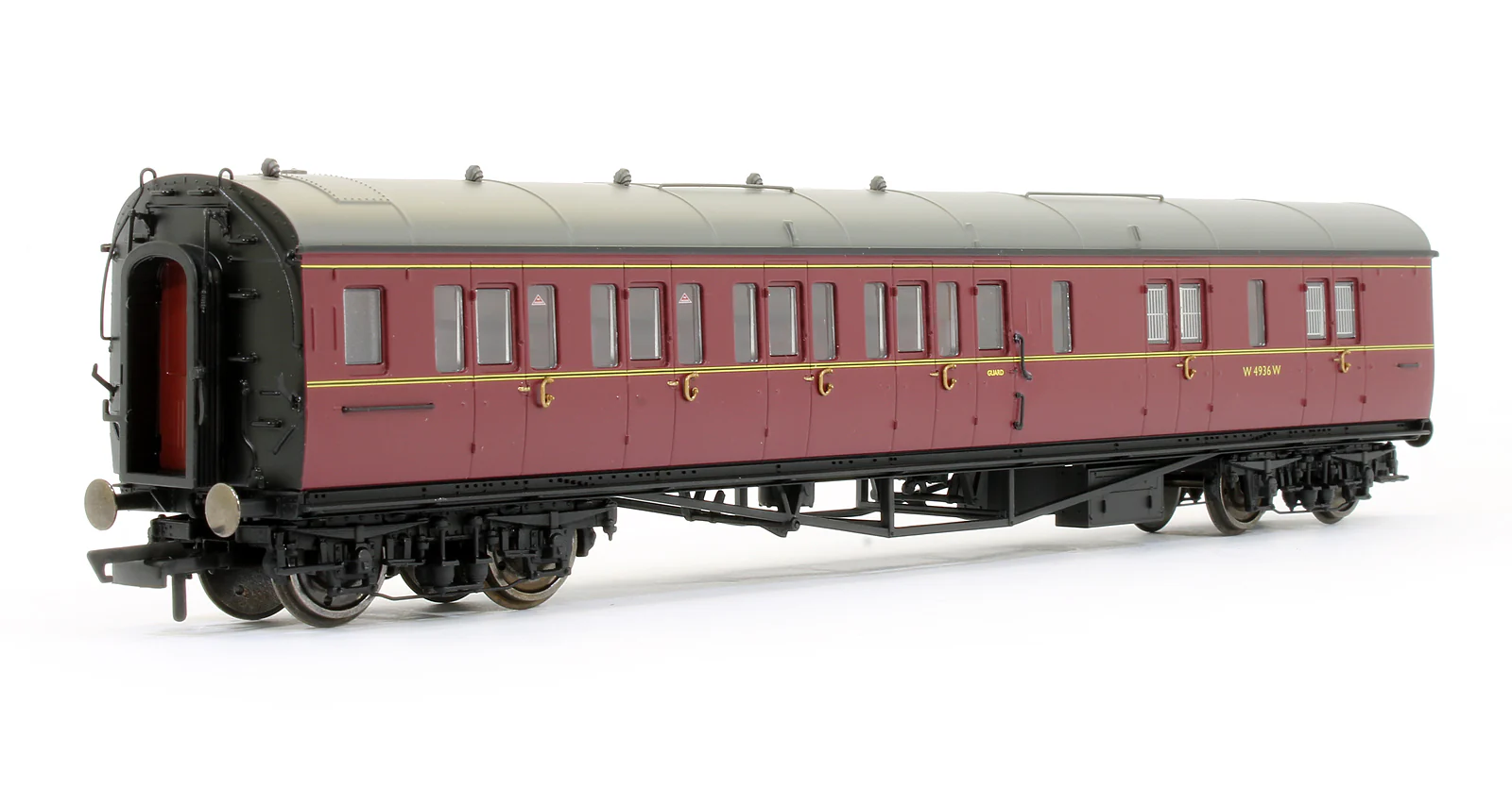 R4765 BR Maroon Collett Corridor Brake 3rd (LH) Coach 'W4936W'