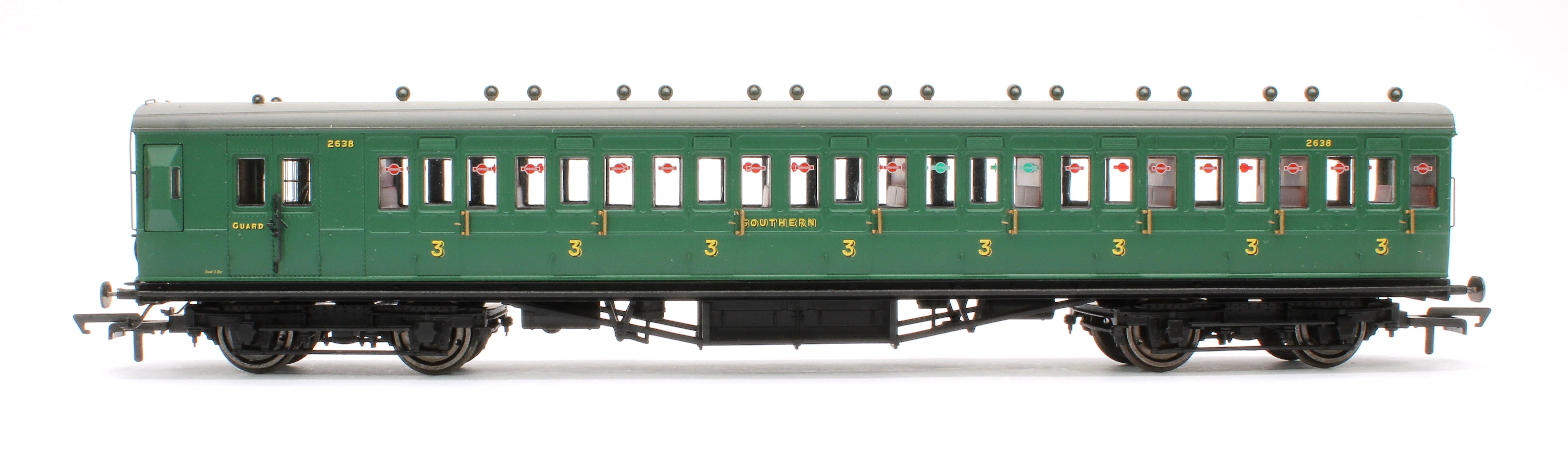 R4792 SR 58' Maunsell Rebuilt (Ex-LSWR 48') Eight Compartment Brake Third No.2638 'Set 44' - Image 2