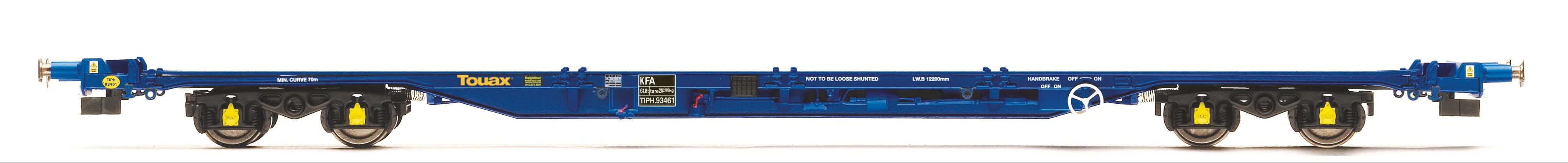 R60341 KFA Touax Flat Wagon 93392 (Without Containers)