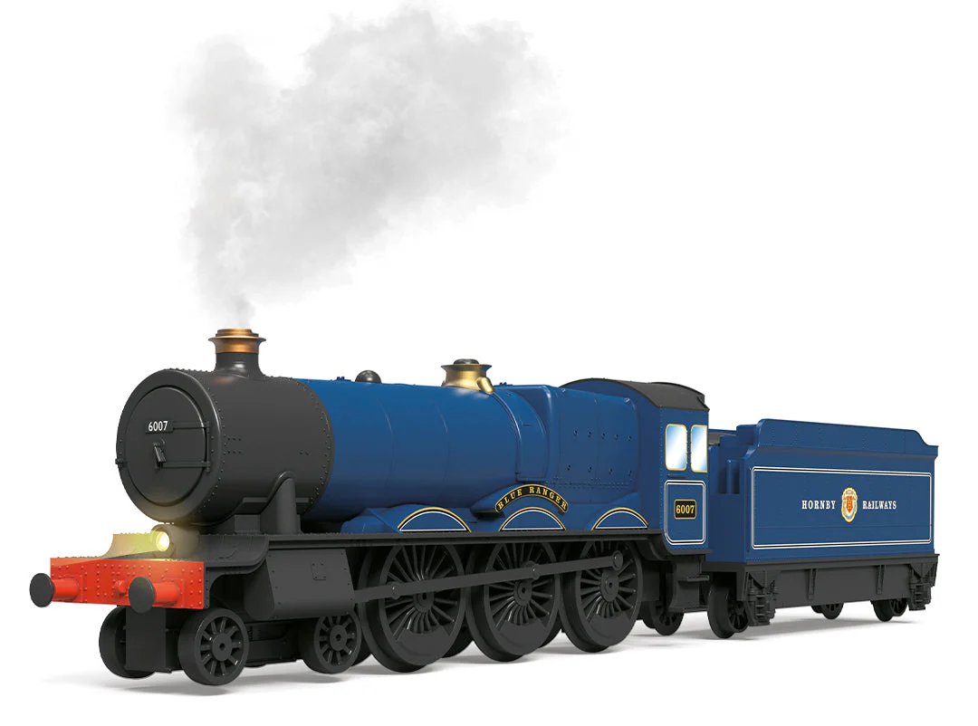 R9378SS Playtrains Blue Ranger Steam Train with Steam