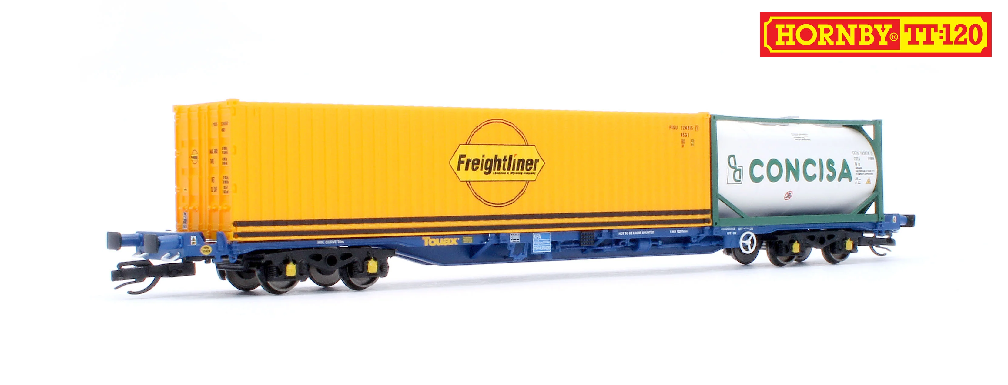 TT6031 Touax KFA Container Wagon with 1x20 & 1x40 Containers - Image 3