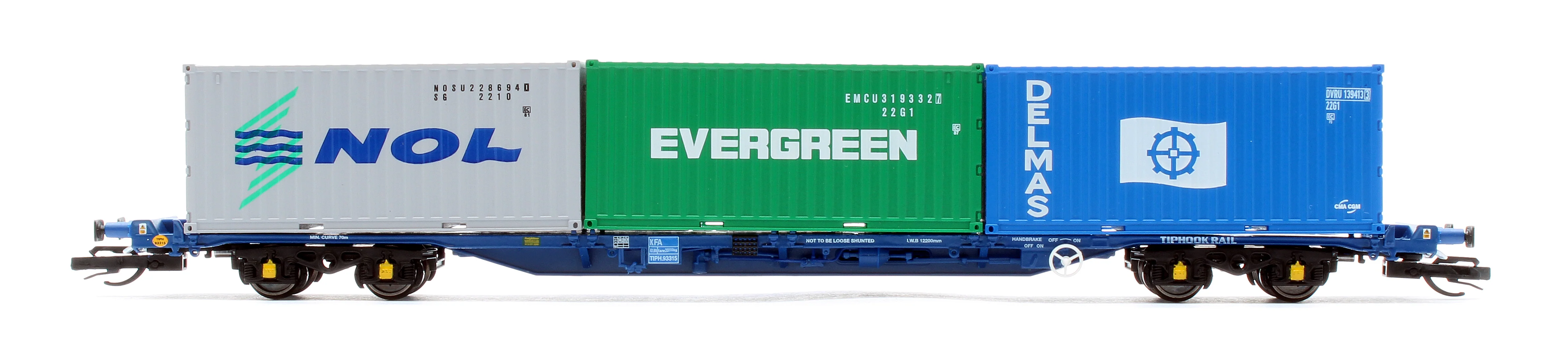 TT6032 Touax KFA Container Wagon with 3x20 Containers - Image 3