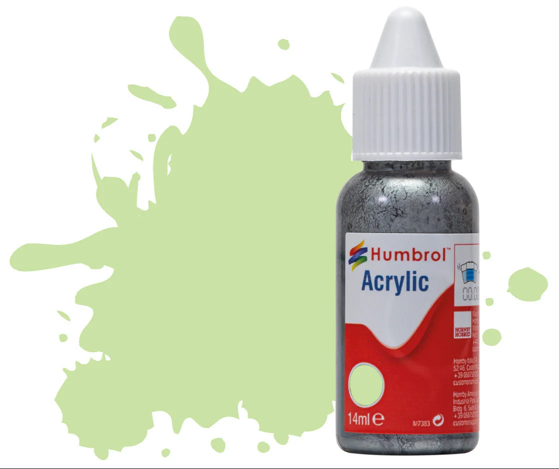 DB0036 HUMBROL ACRYLIC DROPPER BOTTLE - No 36 Pastel Green Matt - 14ml