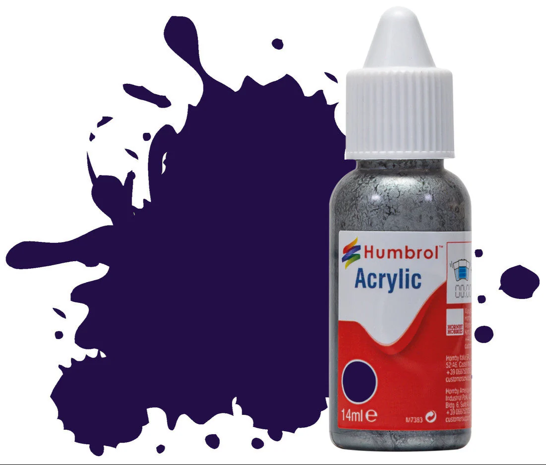 DB0068 HUMBROL ACRYLIC DROPPER BOTTLE - No 68 Purple Gloss - 14ml
