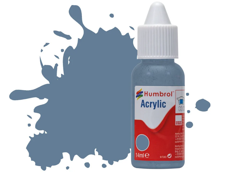 DB0157 Acrylic Dropper Bottle - No 157 Azure Blue - Matt - 14ml