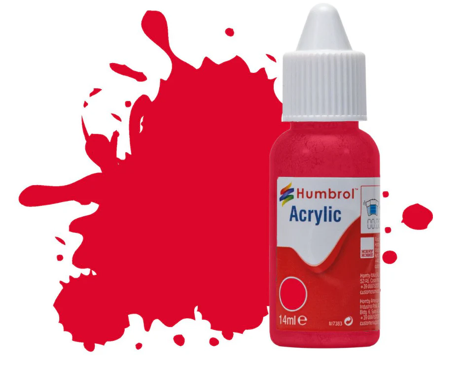 DB0238 Acrylic Dropper Bottle - No 238 Red Arrow - Gloss - 14ml