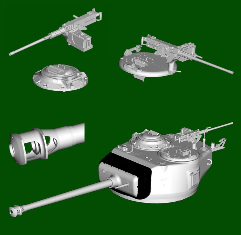 PKLK61619 US M4A3E8 Sherman Easy Eight, WWII Medium Tank Early Model Kit - Image 10