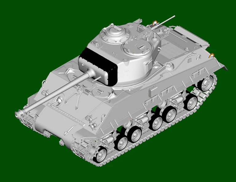 PKLK61619 US M4A3E8 Sherman Easy Eight, WWII Medium Tank Early Model Kit - Image 9