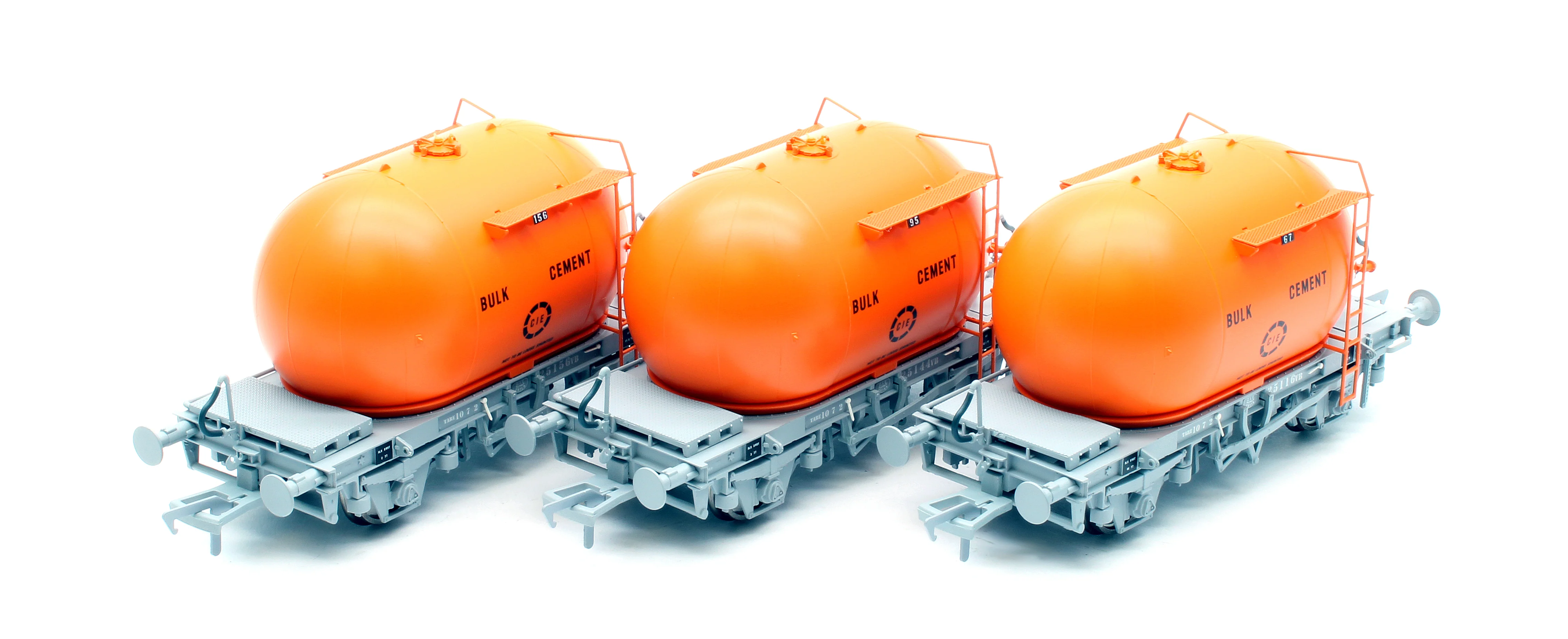 IRM1194 CIE Bulk Cement Wagon - Orange - Pack 3 - Image 3