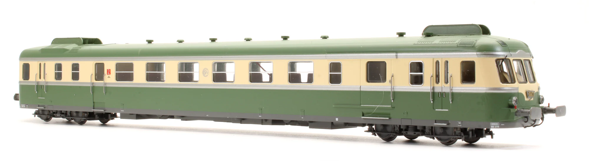 HJ2429S Pre-Owned SNCF RGP II X2719 Diesel Railcar & XRAB Trailer - DCC Sound - Image 3