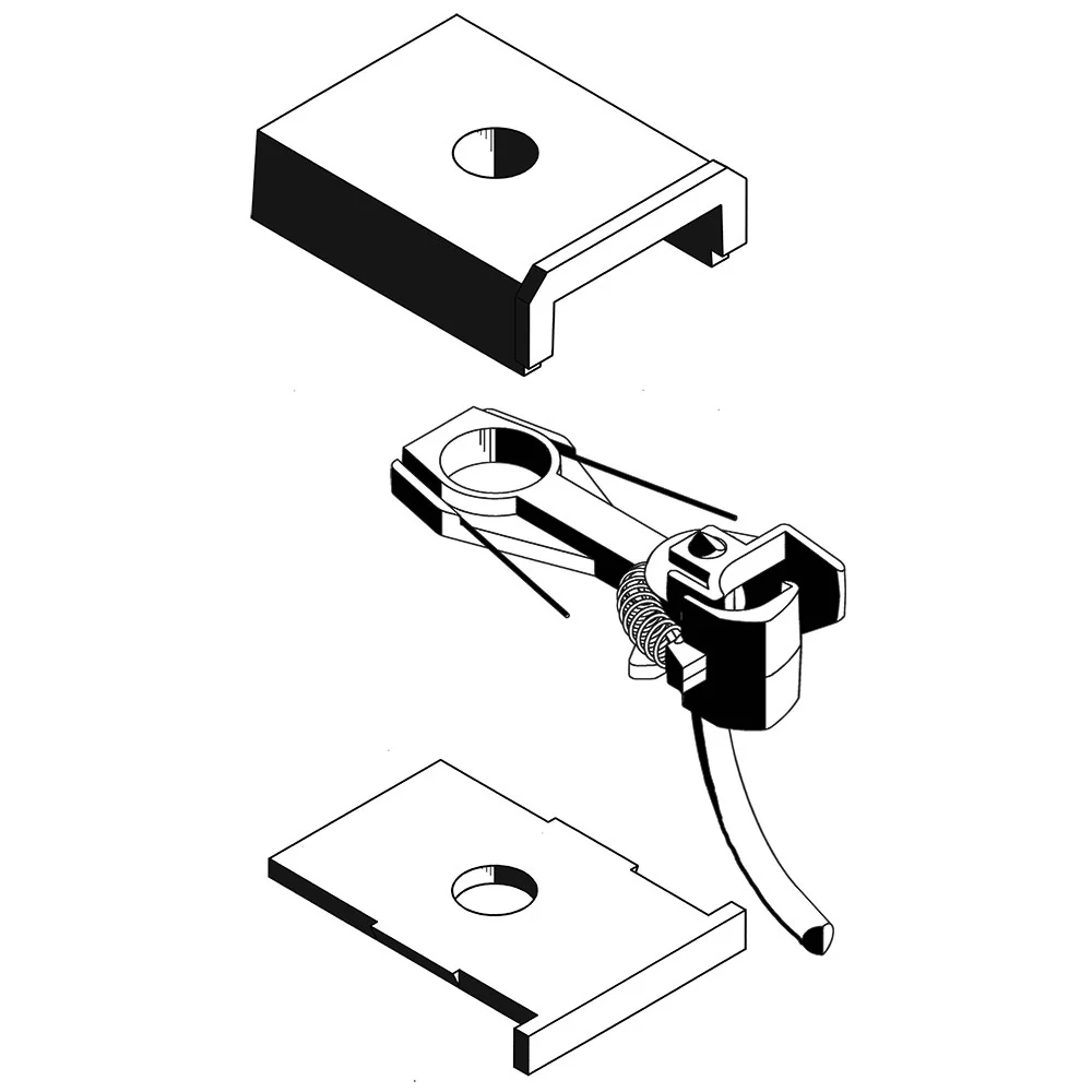 KDE118 SF Shelf Whisker Coupler Medium (19/64'') Centreset (2pr) - Image 2