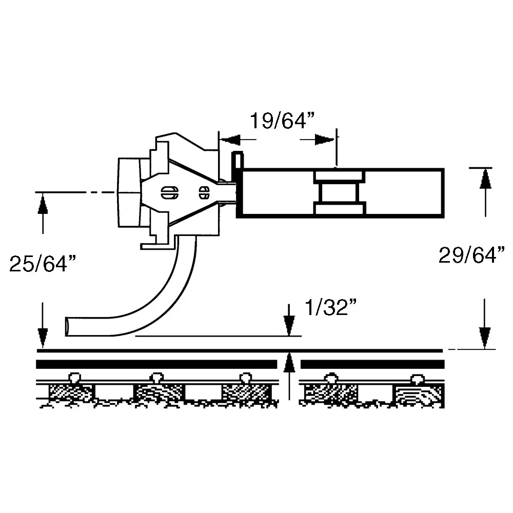 KDE118 SF Shelf Whisker Coupler Medium (19/64'') Centreset (2pr) - Image 3