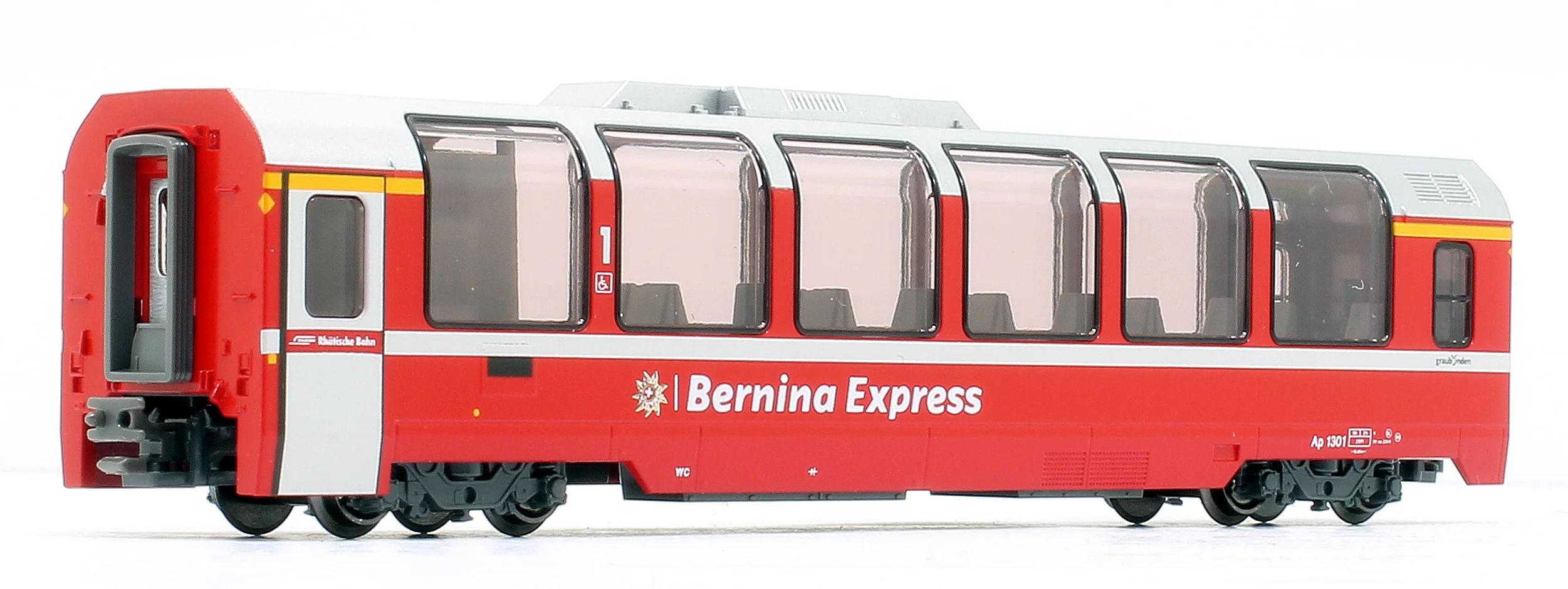 10-1655 -89209 RhB Bernina Express (New Logo) 3 Car Coach Set - Image 2