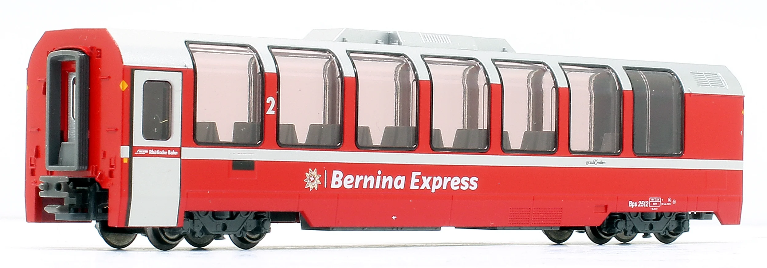 10-1655 -89209 RhB Bernina Express (New Logo) 3 Car Coach Set - Image 3