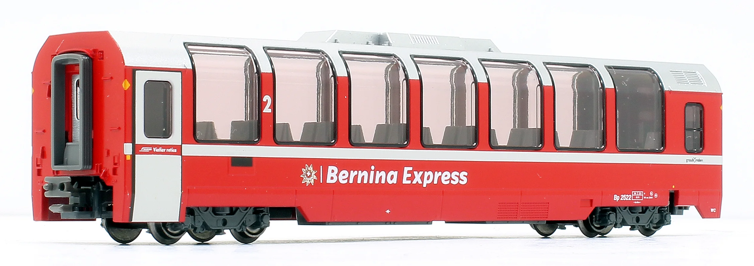 10-1655 -89209 RhB Bernina Express (New Logo) 3 Car Coach Set - Image 4