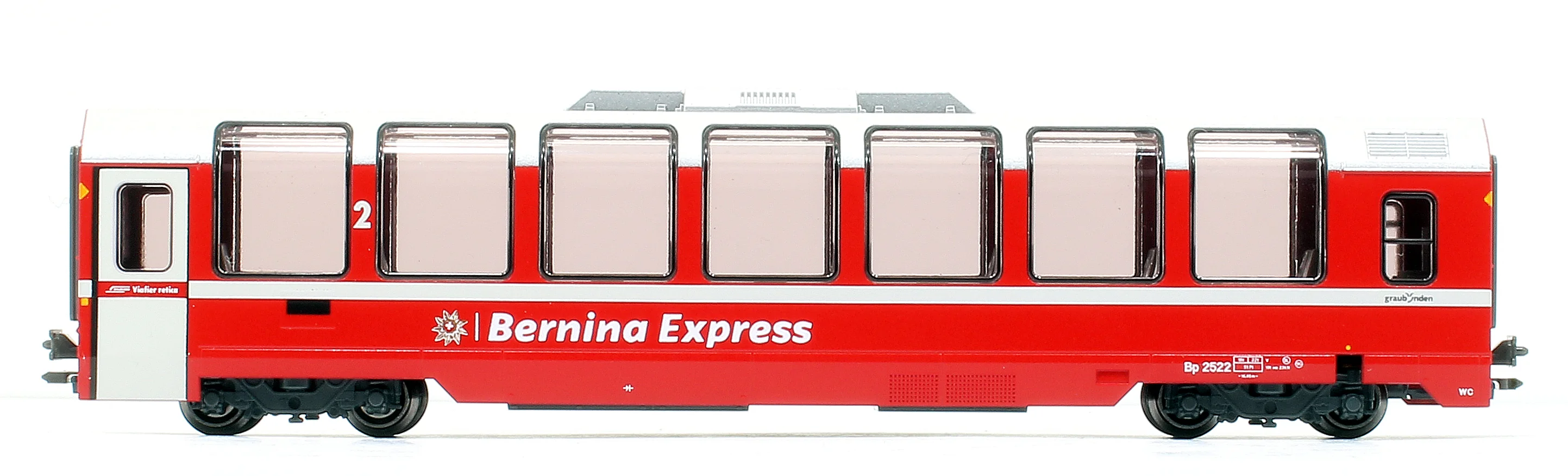 10-1655 -89209 RhB Bernina Express (New Logo) 3 Car Coach Set - Image 7