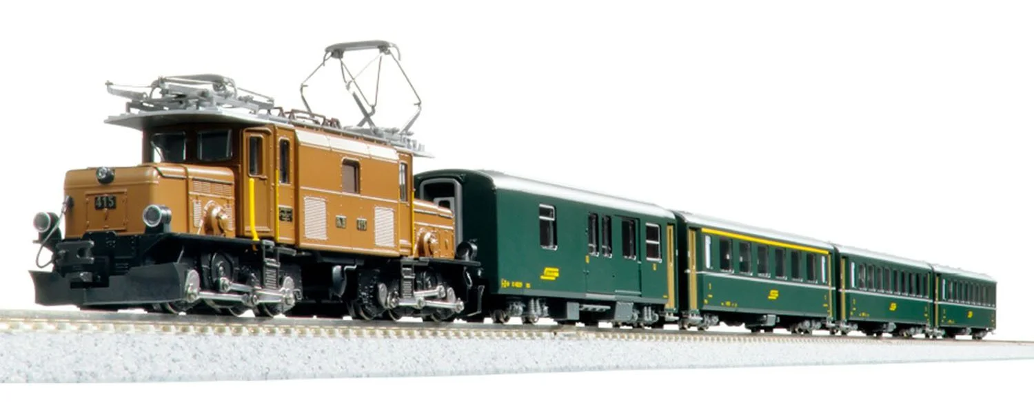 10-1987S RhB Ge6/6 I 415 Electric Passenger Train Pack IV - DCC-Sound