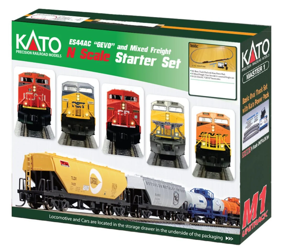 106-0020 Canadian National GE ES44AC Freight Train Set
