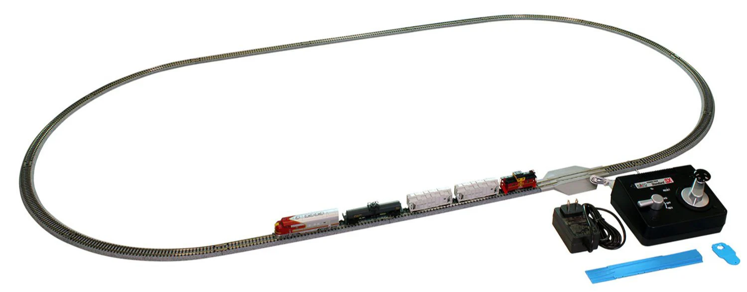 106-0051 Santa Fe F7 Blue Bonnet Freight Train Set