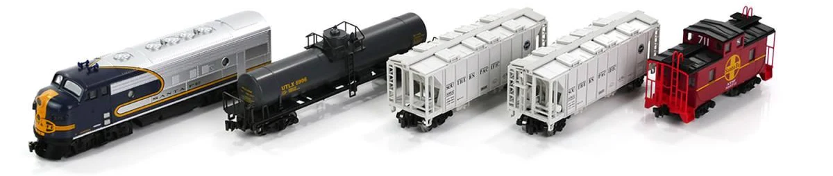 106-6273 AT&SF Bluebonnet EMD F7 Freight Train Set - Image 2