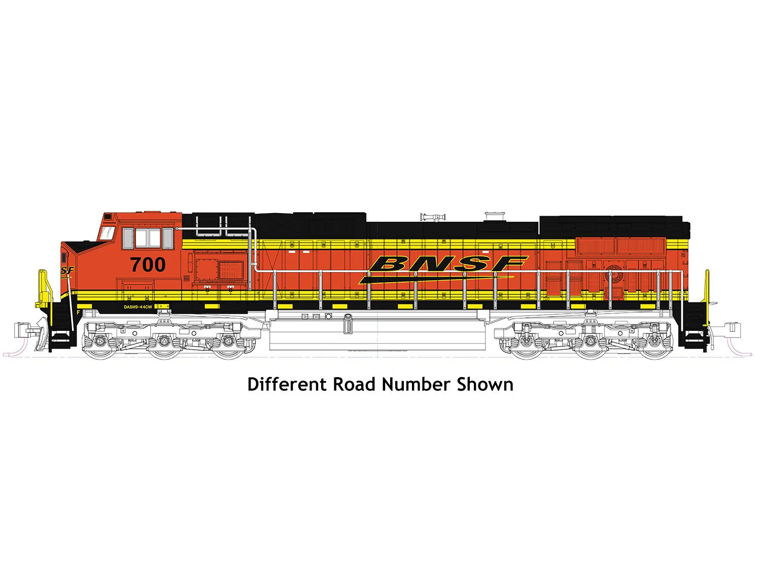 176-3518 C44-9W EMD BNSF Swoosh 796