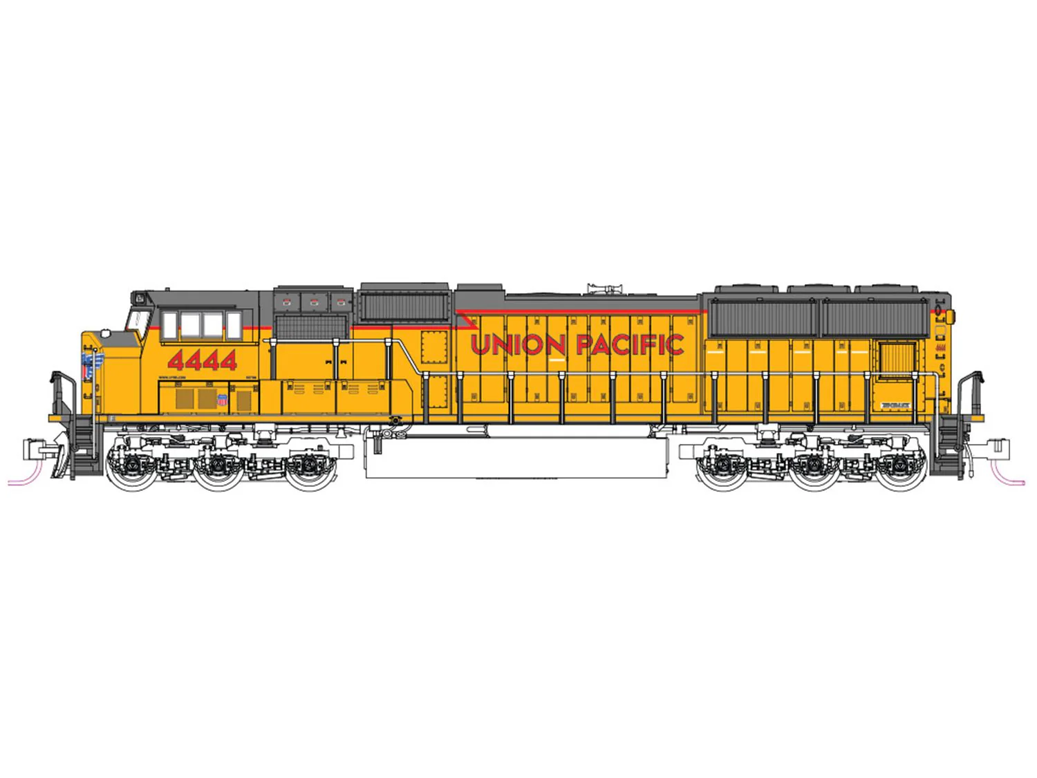 Kato 176-7618-S EMD SD70M Union Pacific 4444 - DCC-Sound