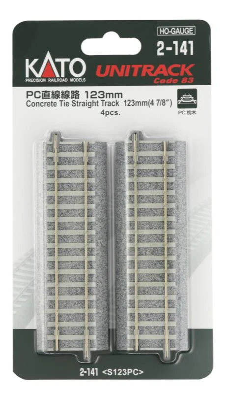 2-141 Unitrack (S123PC) CS Straight Track 123mm 4pcs - Image 4