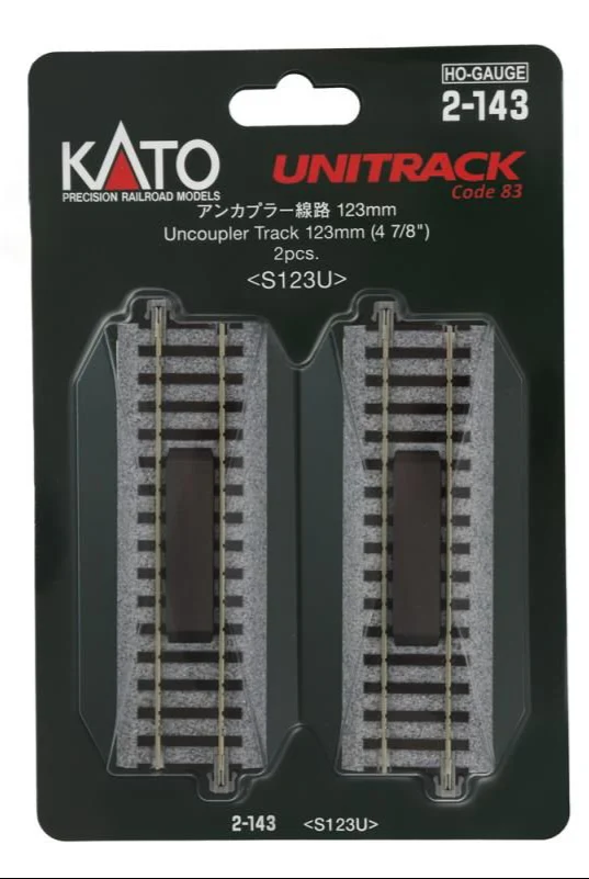 2-143 Unitrack (S123U) Straight Uncoupler Track 123mm 2pcs - Image 4