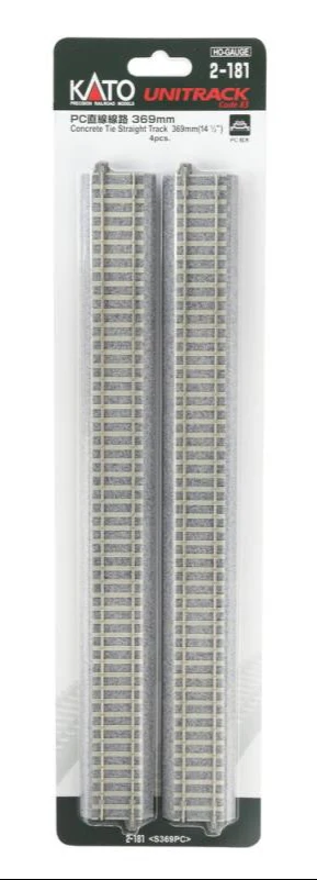2-181 Unitrack (S369PC) CS Straight Track 369mm 4pcs - Image 4