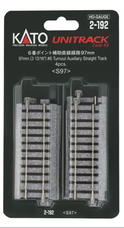 2-192 Unitrack (S97) Turnout Auxiliary Straight Track 97mm 4pcs - Image 6