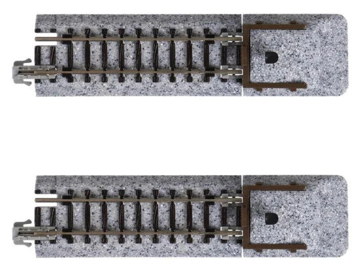 20-047 Kato 20-047 Ground Level Buffer Stop (Wood) on 62mm Straight (2)