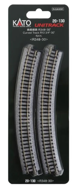 20-130 Kato 20-130 Ground Level Radius 348mm Curved Track 30 Deg.(4) - Image 4