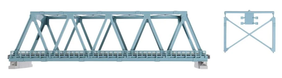 20-436 Kato 20-436 Double Track Truss Girder Bridge 248mm Light Blue