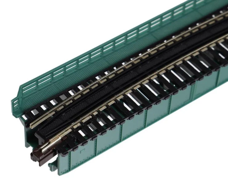 20-471 Unitrack (R481-15T) Curved Girder Bridge Green 15 Degree - Image 3